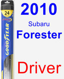 Driver Wiper Blade for 2010 Subaru Forester - Hybrid
