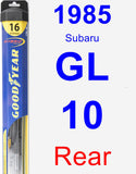 Rear Wiper Blade for 1985 Subaru GL-10 - Hybrid