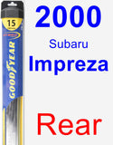 Rear Wiper Blade for 2000 Subaru Impreza - Hybrid