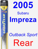 Rear Wiper Blade for 2005 Subaru Impreza - Hybrid