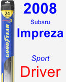 Driver Wiper Blade for 2008 Subaru Impreza - Hybrid