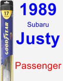 Passenger Wiper Blade for 1989 Subaru Justy - Hybrid