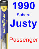 Passenger Wiper Blade for 1990 Subaru Justy - Hybrid