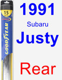 Rear Wiper Blade for 1991 Subaru Justy - Hybrid