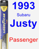 Passenger Wiper Blade for 1993 Subaru Justy - Hybrid