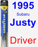 Driver Wiper Blade for 1995 Subaru Justy - Hybrid