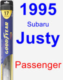 Passenger Wiper Blade for 1995 Subaru Justy - Hybrid