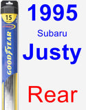 Rear Wiper Blade for 1995 Subaru Justy - Hybrid