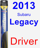 Driver Wiper Blade for 2013 Subaru Legacy - Hybrid