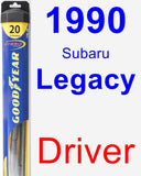 Driver Wiper Blade for 1990 Subaru Legacy - Hybrid