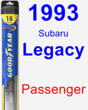 Passenger Wiper Blade for 1993 Subaru Legacy - Hybrid