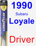 Driver Wiper Blade for 1990 Subaru Loyale - Hybrid