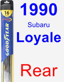 Rear Wiper Blade for 1990 Subaru Loyale - Hybrid