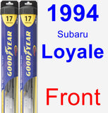 Front Wiper Blade Pack for 1994 Subaru Loyale - Hybrid