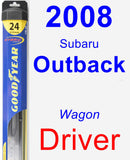 Driver Wiper Blade for 2008 Subaru Outback - Hybrid