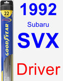 Driver Wiper Blade for 1992 Subaru SVX - Hybrid