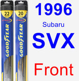 Front Wiper Blade Pack for 1996 Subaru SVX - Hybrid