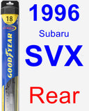 Rear Wiper Blade for 1996 Subaru SVX - Hybrid