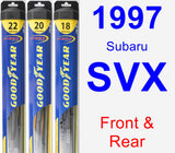Front & Rear Wiper Blade Pack for 1997 Subaru SVX - Hybrid