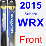 Front Wiper Blade Pack for 2015 Subaru WRX - Hybrid