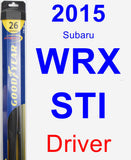 Driver Wiper Blade for 2015 Subaru WRX STI - Hybrid