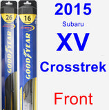 Front Wiper Blade Pack for 2015 Subaru XV Crosstrek - Hybrid