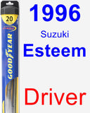 Driver Wiper Blade for 1996 Suzuki Esteem - Hybrid