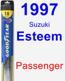 Passenger Wiper Blade for 1997 Suzuki Esteem - Hybrid