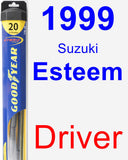 Driver Wiper Blade for 1999 Suzuki Esteem - Hybrid