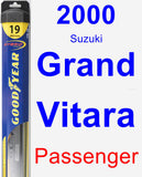 Passenger Wiper Blade for 2000 Suzuki Grand Vitara - Hybrid