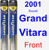 Front Wiper Blade Pack for 2001 Suzuki Grand Vitara - Hybrid