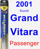 Passenger Wiper Blade for 2001 Suzuki Grand Vitara - Hybrid