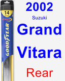 Rear Wiper Blade for 2002 Suzuki Grand Vitara - Hybrid