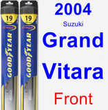 Front Wiper Blade Pack for 2004 Suzuki Grand Vitara - Hybrid