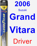 Driver Wiper Blade for 2006 Suzuki Grand Vitara - Hybrid