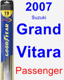 Passenger Wiper Blade for 2007 Suzuki Grand Vitara - Hybrid