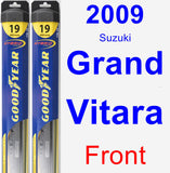 Front Wiper Blade Pack for 2009 Suzuki Grand Vitara - Hybrid