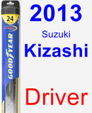 Driver Wiper Blade for 2013 Suzuki Kizashi - Hybrid