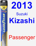 Passenger Wiper Blade for 2013 Suzuki Kizashi - Hybrid