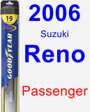 Passenger Wiper Blade for 2006 Suzuki Reno - Hybrid