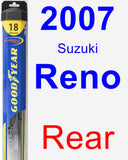 Rear Wiper Blade for 2007 Suzuki Reno - Hybrid