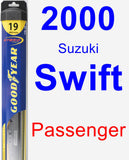 Passenger Wiper Blade for 2000 Suzuki Swift - Hybrid