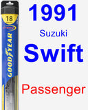 Passenger Wiper Blade for 1991 Suzuki Swift - Hybrid