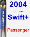 Passenger Wiper Blade for 2004 Suzuki Swift+ - Hybrid