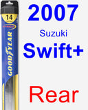 Rear Wiper Blade for 2007 Suzuki Swift+ - Hybrid