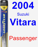 Passenger Wiper Blade for 2004 Suzuki Vitara - Hybrid