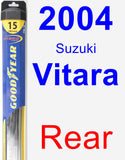 Rear Wiper Blade for 2004 Suzuki Vitara - Hybrid