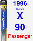 Passenger Wiper Blade for 1996 Suzuki X-90 - Hybrid