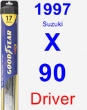 Driver Wiper Blade for 1997 Suzuki X-90 - Hybrid