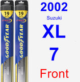 Front Wiper Blade Pack for 2002 Suzuki XL-7 - Hybrid